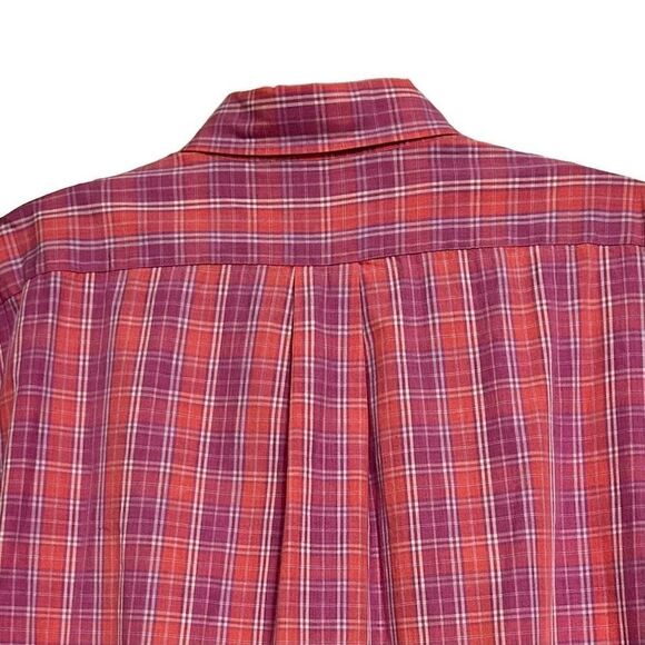 Daniel Cremieux Collection Men's Large Collared Button-Down Plaid Shirt - Picture 5 of 12